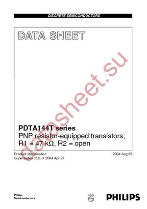 PDTA144TE T/R datasheet  